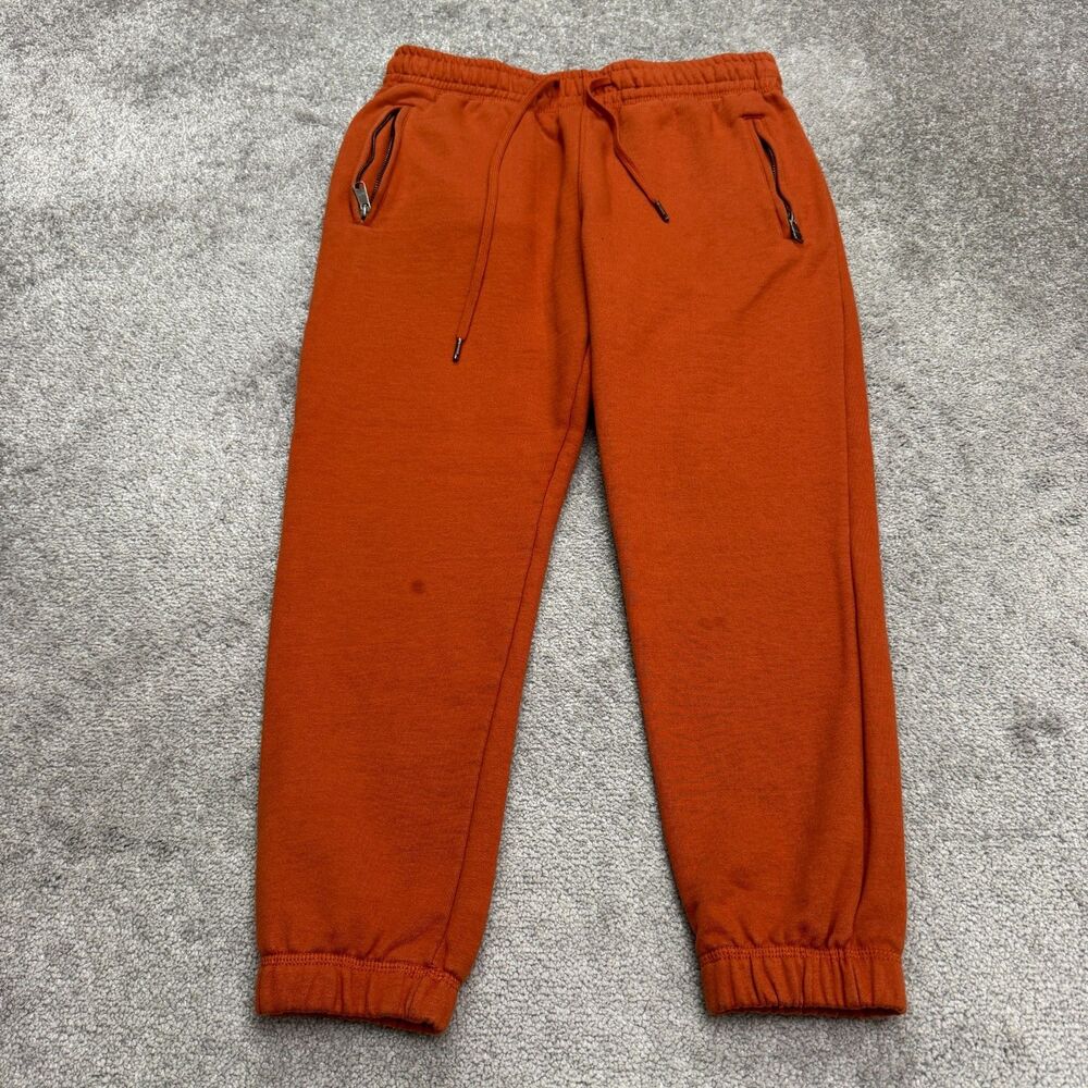 Maison Article Shoe Palace Jogger Sweatpants Men Medium Rust Orange Fleece 32x26